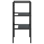 HKH Estructura para lavabo de baño de hierro - Negro
