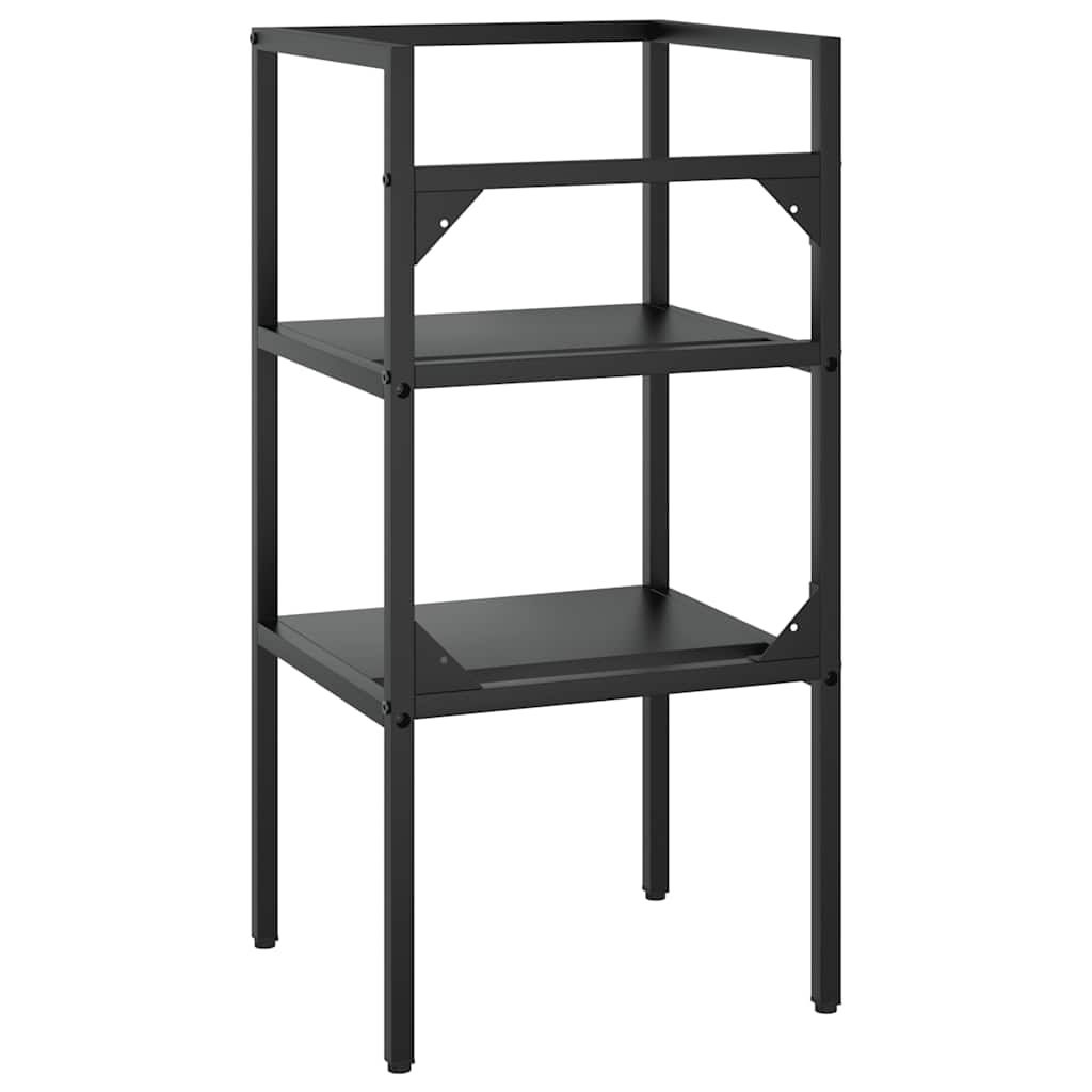 HKH Estructura para lavabo de baño de hierro - Negro