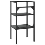 HKH Estructura para lavabo de baño de hierro - Negro