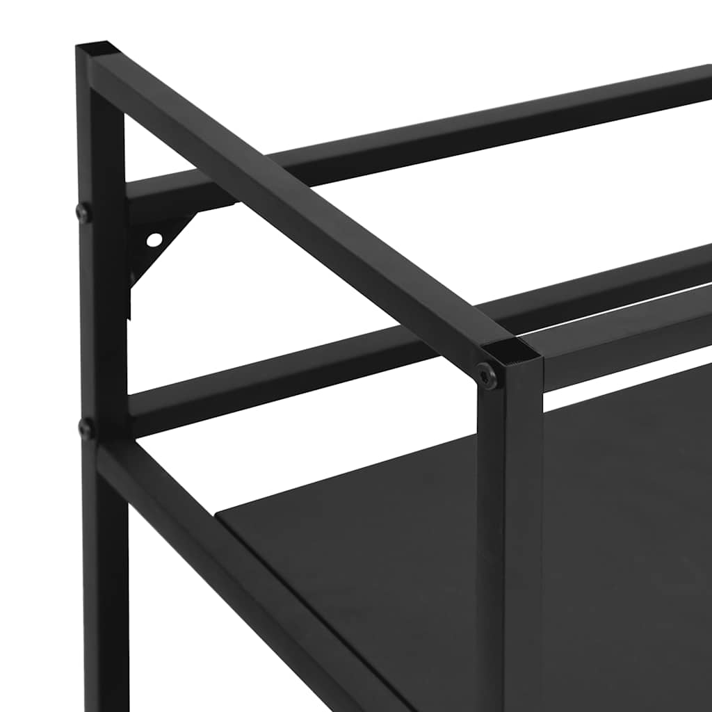 HKH Estructura para lavabo de baño de hierro - Negro