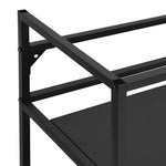HKH Estructura para lavabo de baño de hierro - Negro