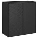 HKH Caixa Para Almofadões De Jardim 100x49x103,5 Cm Vime Pe - Preto