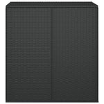 HKH Caixa Para Almofadões De Jardim 100x49x103,5 Cm Vime Pe - Preto