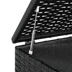 HKH Caixa Para Almofadões De Jardim 100x49x103,5 Cm Vime Pe - Preto