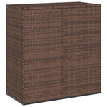 HKH Caixa Para Almofadões De Jardim 100x49x103,5cm Vime Pe Castanho - Marrom