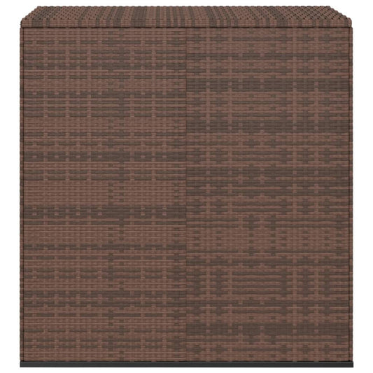 HKH Caixa Para Almofadões De Jardim 100x49x103,5cm Vime Pe Castanho - Marrom