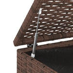 HKH Caixa Para Almofadões De Jardim 100x49x103,5cm Vime Pe Castanho - Marrom