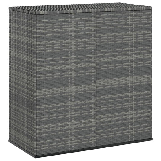 HKH Caixa Para Almofadões De Jardim 100x49x103,5cm Vime Pe - Cinzento