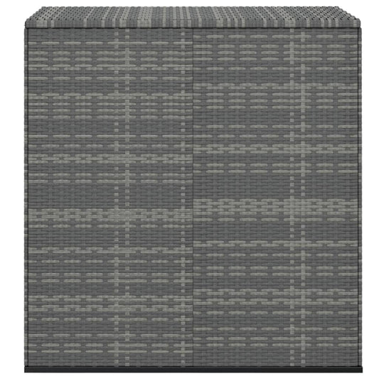 HKH Caixa Para Almofadões De Jardim 100x49x103,5cm Vime Pe - Cinzento