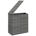 HKH Caixa Para Almofadões De Jardim 100x49x103,5cm Vime Pe - Cinzento