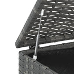HKH Caixa Para Almofadões De Jardim 100x49x103,5cm Vime Pe - Cinzento