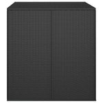 HKH Caixa Para Almofadões De Jardim 100x97, Vime Pe - Preto
