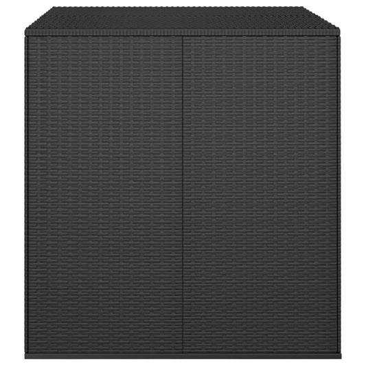 HKH Caixa Para Almofadões De Jardim 100x97, Vime Pe - Preto