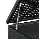 HKH Caixa Para Almofadões De Jardim 100x97, Vime Pe - Preto