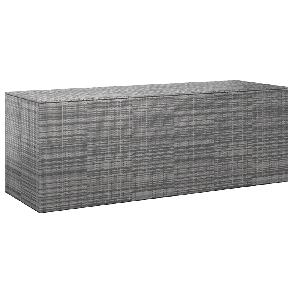 HKH Baúl Para Cojines De Jardín 291x100, Mimbre Pe - Gris