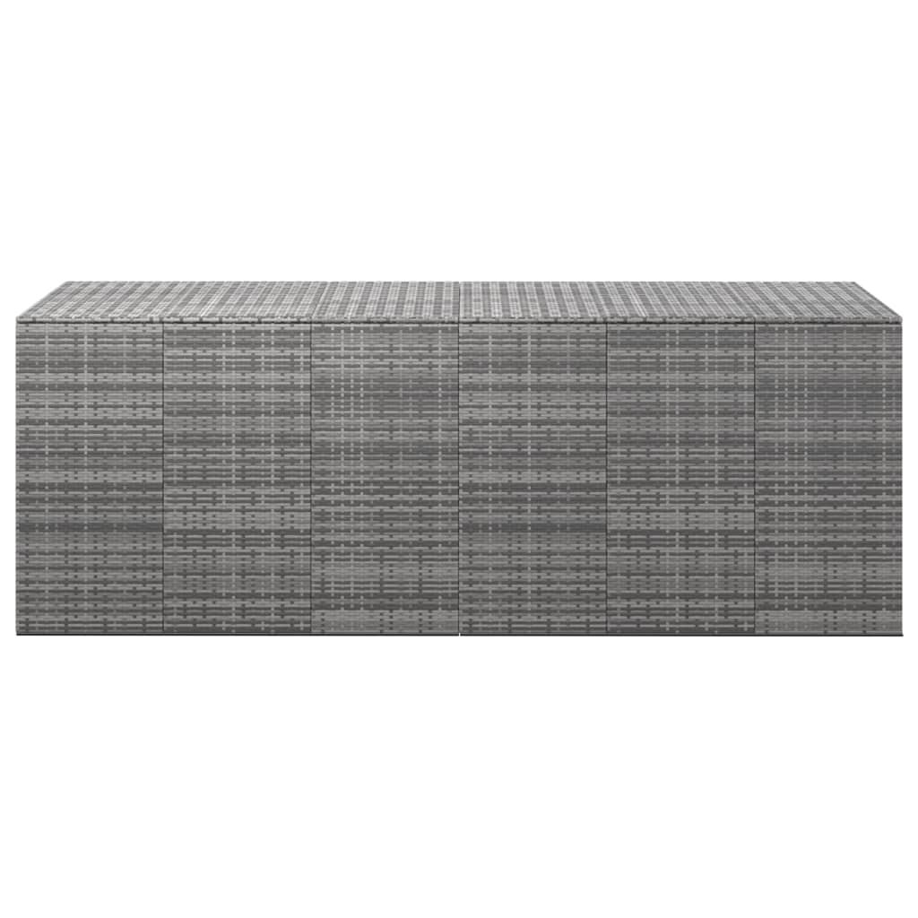 HKH Baúl Para Cojines De Jardín 291x100, Mimbre Pe - Gris