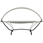 HKH Espreguiçadeira Exterior C/ Toldo Aço E Tecido Oxford Cor - Creme