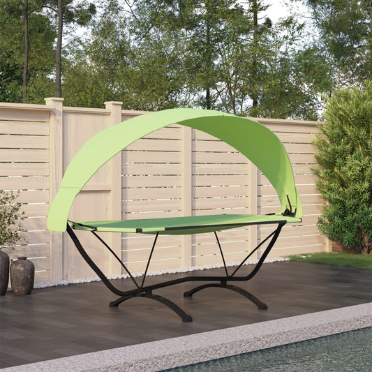HKH Tumbona Exterior C/ Toldo Acero y Tejido Oxford - Verde