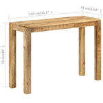 Mesa auxiliar rústica HKH en madera de mango