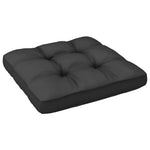 HKH 4 Pcs Conjunto Lounge de Jardim C/ Almofadões Pinho Maciço - Antracite