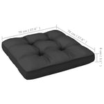 HKH 4 Pcs Conjunto Lounge de Jardim C/ Almofadões Pinho Maciço - Antracite