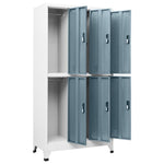 HKH Cacifo em Aço - Claro e - Escuro - 90x45x180 Cm - Cinza
