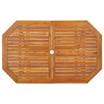 HKH 5 Pcs Conjunto de Jantar para Jardim Madeira de Acácia Maciça - Marrom