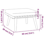HKH 4 Pcs Conj. Lounge Jardim C/ Almofadões Madeira Acácia Maciça - Marrom