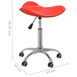 HKH Cadeira de Escritório em Couro Artificial - Vermelho