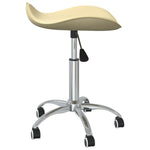 Silla de Oficina HKH de Cuero Artificial - Crema