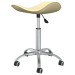 Silla de Oficina HKH de Cuero Artificial - Crema