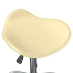 Silla de Oficina HKH de Cuero Artificial - Crema