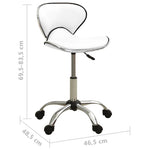 HKH Silla de Oficina de Piel Sintética - Blanco