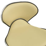 HKH Cadeira de Escritório em Couro Artificial - Creme