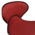 Silla de Oficina HKH en Cuero Artificial - Rojo Vino