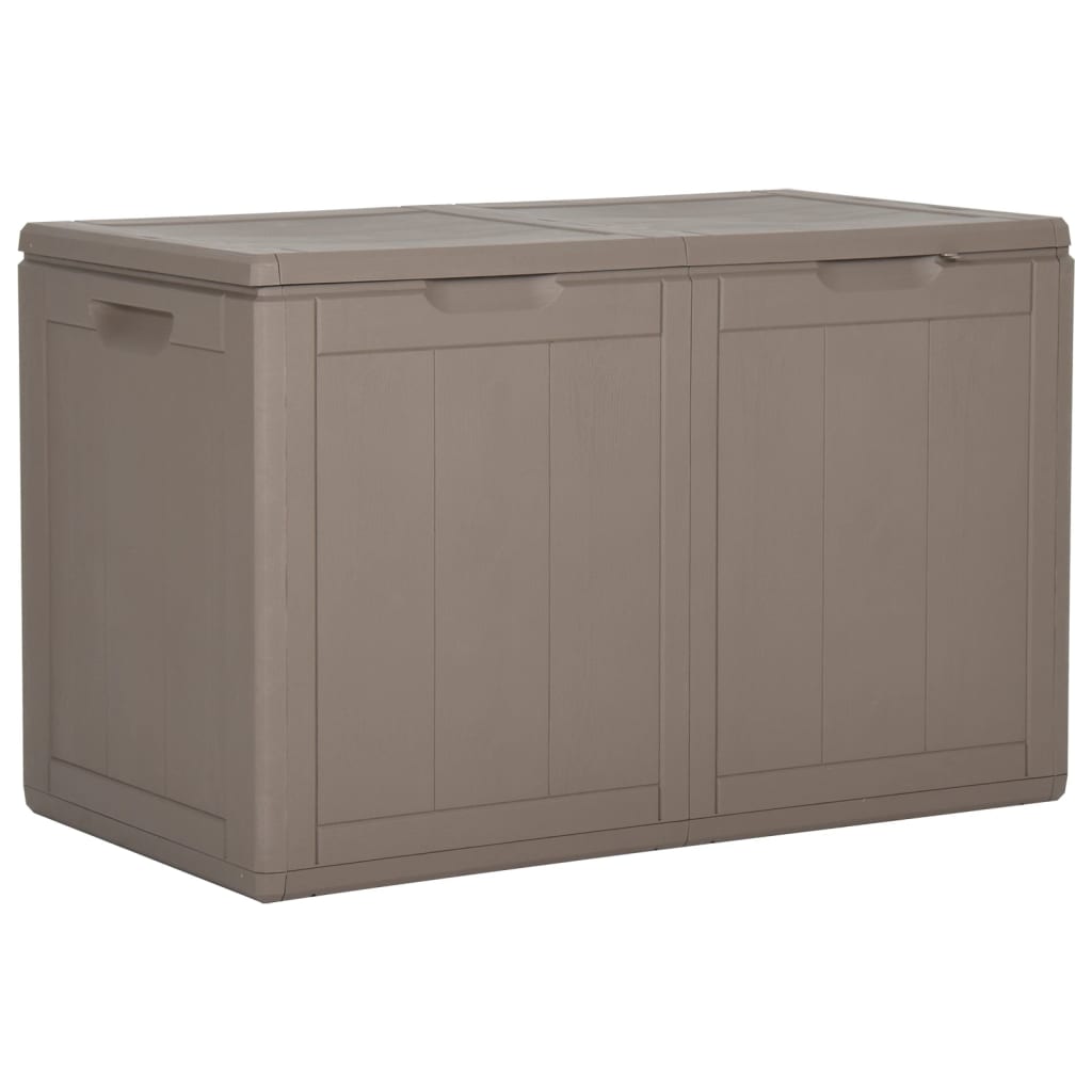 HKH Caja De Almacenamiento Para Jardín 180 L Mimbre PP Marrón - Marrón