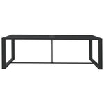 HKH Mesa de Jantar de Exterior 120x60x66 Cm Alumínio - Antracite