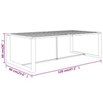 HKH Mesa de Jantar de Exterior 120x60x66 Cm Alumínio - Antracite