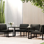 HKH Mesa de Jantar de Exterior 120x60x66 Cm Alumínio - Antracite