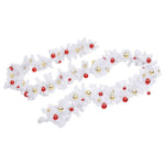 HKH Grinalda de Natal Decorada com Enfeites - Branco