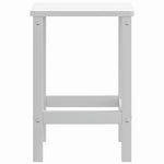 HKH 4 Pcs Conj. de Jantar P/ Jardim Madeira de Pinho Maciça - Branco