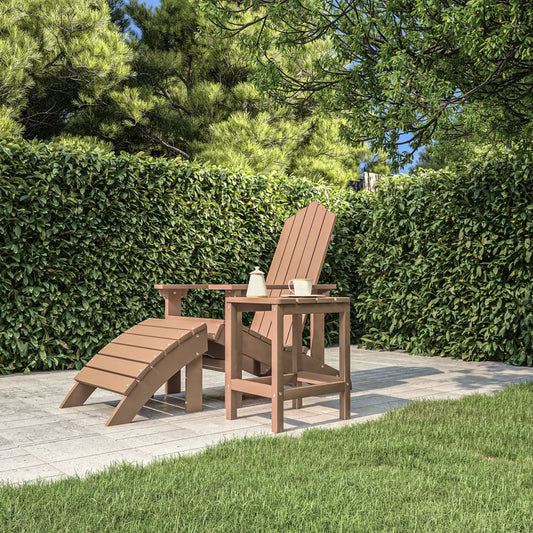 HKH Mesa de Jardim Adirondack 38x38x46 Cm Pead Castanho - Marrom