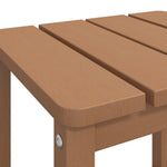 HKH Mesa de Jardim Adirondack 38x38x46 Cm Pead Castanho - Marrom