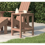 HKH Mesa de Jardim Adirondack 38x38x46 Cm Pead Castanho - Marrom