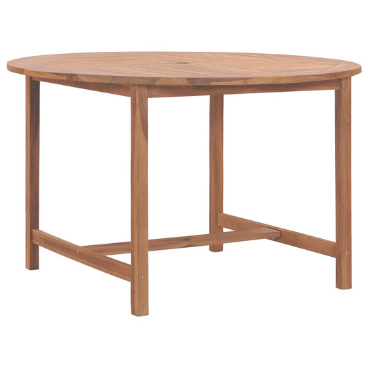 HKH Mesa de Jantar P/ Jardim Ã˜110x75 Cm Madeira de Teca Maciça - Marrom
