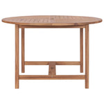 HKH Mesa de Jantar P/ Jardim Ã˜110x75 Cm Madeira de Teca Maciça - Marrom