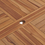 HKH Mesa de Jantar P/ Jardim Ã˜110x75 Cm Madeira de Teca Maciça - Marrom