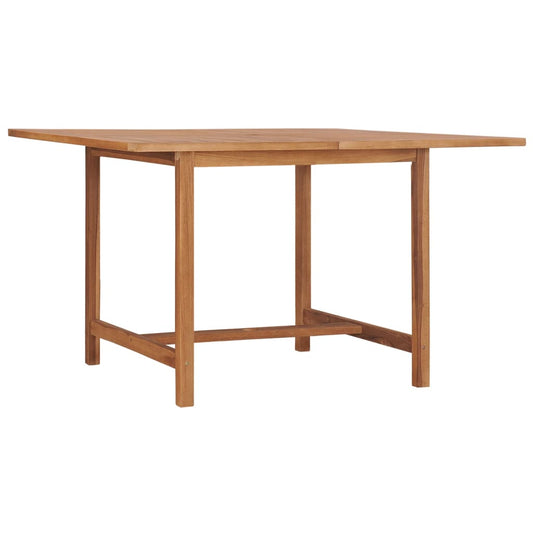 HKH Mesa de Jantar P/ Jardim 110x110x75 Cm Madeira de Teca Maciça - Marrom