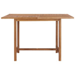 HKH Mesa de Jantar P/ Jardim 110x110x75 Cm Madeira de Teca Maciça - Marrom