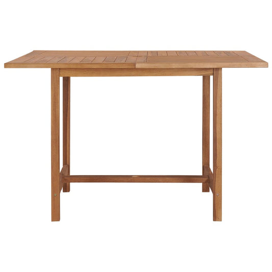 HKH Mesa de Jantar P/ Jardim 110x110x75 Cm Madeira de Teca Maciça - Marrom